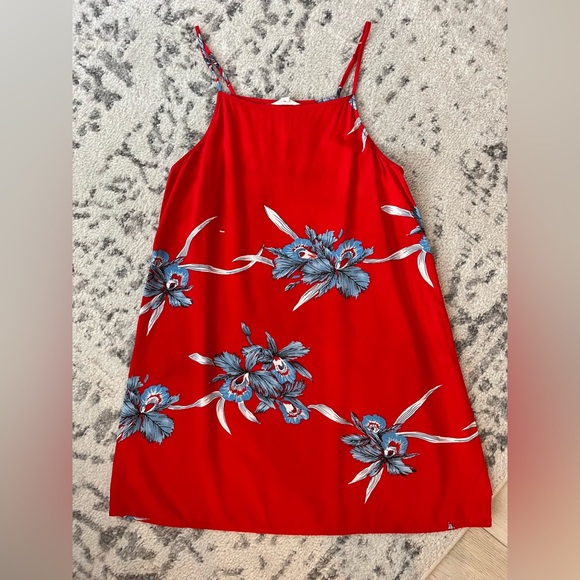 Red Mini Summer Dress - Picture 3 of 4